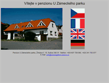 Tablet Screenshot of penziongalerie-sumava.cz